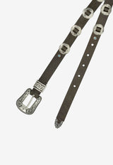 Golden Goose DB Woven Buckle Belt Green GWA00807A00088435987_498c967c-c61d-4a83-a6fe-c673a1d20a20