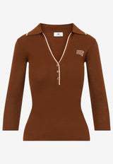 Knit Polo Sweater