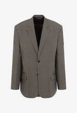 Houndstooth Oversized Blazer