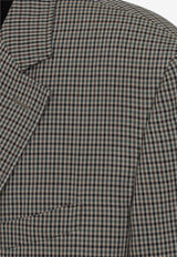 Houndstooth Oversized Blazer