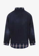 Patched Denim Overshirt