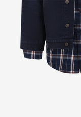 Patched Denim Overshirt