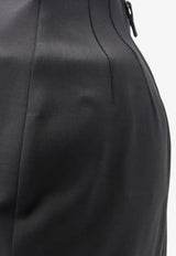Rick Owens Dirt Pillar Maxi Wool-Blend Skirt Black RP02F5364WST09_BLACK_70217390