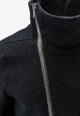 Rick Owens Bauhaus Asymmetric Zip Jacket Black RU02F4272WFE09_BLACK_70217391