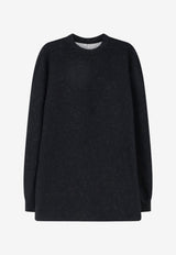 Rick Owens Oversized Wool-Blend Sweater Black RU02F4275WFE09_BLACK_70217401