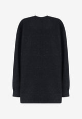 Rick Owens Oversized Wool-Blend Sweater Black RU02F4275WFE09_BLACK_70217401