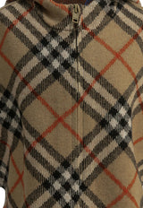 Burberry Kids Boys Vintage Check Poncho with Hood Beige 8131862_1cda6eb0-4514-4df7-9aaa-9d4125412d11