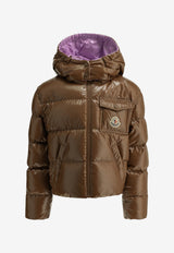 Moncler Kids Boys New Andro Glossy Puffer Jacket Brown NEW ANDRO1A00003-597EU253_7f6e5973-02d4-43ce-a7e6-a8df31937c33