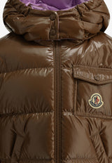 Moncler Kids Boys New Andro Glossy Puffer Jacket Brown NEW ANDRO1A00003-597EU253_7f6e5973-02d4-43ce-a7e6-a8df31937c33