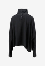 Rick Owens Jumbo Tabard Alpaca and Wool-Blend Top Black RP02F5216HY09_BLACK_70217406