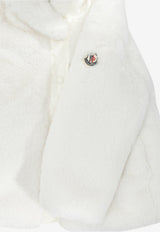 Moncler Kids Babies Viona Faux Fur Padded Jacket White VIONA1A00030-54AQY034_2f07984a-69b4-4fde-8442-57342c7aa4f1