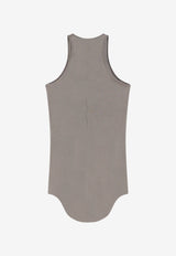 Rick Owens Tower Silk-Blend Tank Top Gray RP02F5101RC34_DUST_70217407
