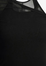 Rick Owens Banana One-Shoulder Slim Top Black RP02F5203MR09_BLACK_70217508
