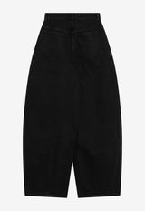 Jacquemus High-Waist Curved-Leg Jeans Black PAW00609AD00039/T_JACQM-990