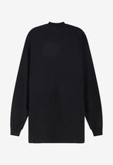 Rick Owens Oversized Long-Sleeved T-shirt Black RU02F4263JA09_BLACK_70217969