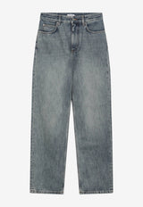 Loewe Anagram Straight Faded Jeans Blue S359Y11XEICO/T_LOEW-6395