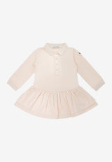 Moncler Kids Babies Polo Ruffled Dress Pink 8I00003-8496F529_953ed1a1-f5c6-47d6-b16f-31d1b4911def