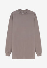 Rick Owens Oversized Long-Sleeved T-shirt Gray RU02F4263JA34_DUST_70376502