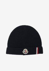 Moncler Kids Boys Classic Ribbed Beanie Navy 3B00007-M1241742_3c3084a3-cd5a-47d9-89bc-d0fe571e8695