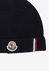 Moncler Kids Boys Classic Ribbed Beanie Navy 3B00007-M1241742_3c3084a3-cd5a-47d9-89bc-d0fe571e8695