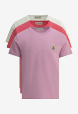 Moncler Kids Boys Logo Patch T-shirts - Set of 3 Multicolor 8C00016-89AT93PN_4e98a753-c831-4d54-b228-740b200bdd98