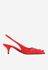 55 Beaded Slingback Pumps