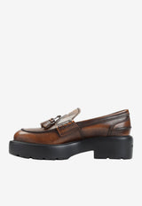 Vintage Leather Tassel Loafers