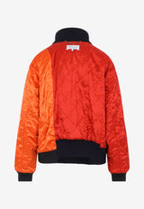Reversible Spliced Bomber Jacket
