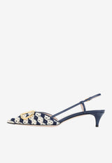 VLogo 40 Crochet Slingback Pumps