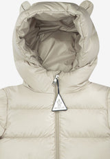 Moncler Kids Babies Deidre Padded Snowsuit Beige DEIDRE1F00001-597YX20N_aaf6b0c6-f571-4fe6-b5c9-680373804d23