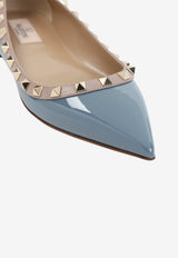 Rockstud Patent Leather Ballet Flats