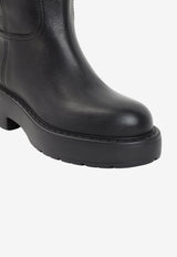 Leather Knee-High Boots