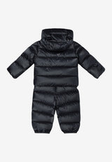 Moncler Kids Babies Deidre Padded Snowsuit Blue DEIDRE1F00001-597YX778_475cdeb2-0d81-42ca-8f49-e00d3b60380c