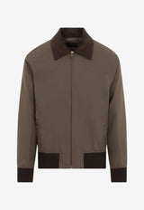 Zip-Up Blouson Jacket