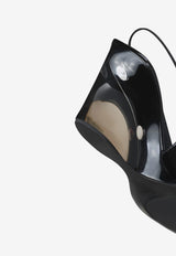 Alaïa 90 Invisible Wedge Slingback Pumps Black AA3G3005I037--999