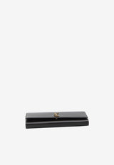 Saint Laurent Kate Baguette Clutch Bag in Grain de Poudre Leather Black 851921-AAGBE-1000