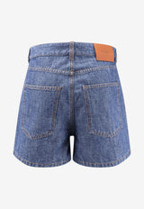 Fendi Zip Utility Denim Shorts Blue FLP861AW8HF0QB0_NAVY_70026658