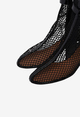 Alaïa 55 Fishnet Ankle Boots Black AA3B2005A028--999