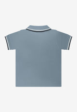 Moncler Kids Baby Boys Logo Patch Polo T-shirt Blue 8A00002-8496F78G_8a9c9a76-25fb-4e05-b572-6eb86a279859
