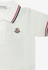Moncler Kids Baby Boys Logo Patch Polo T-shirt White 8A00002-8496F034_60964e0b-c22a-414b-98a9-b5c5d8bb2132