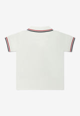 Moncler Kids Baby Boys Logo Patch Polo T-shirt White 8A00002-8496F034_60964e0b-c22a-414b-98a9-b5c5d8bb2132