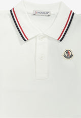 Moncler Kids Baby Boys Logo Patch Polo T-shirt White 8A00002-8496F034_60964e0b-c22a-414b-98a9-b5c5d8bb2132