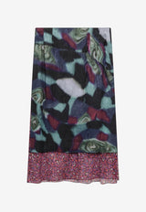 Dries Van Noten Semi-Sheer Printed Skirt Multicolor 1308024025/T_DRVNO-508