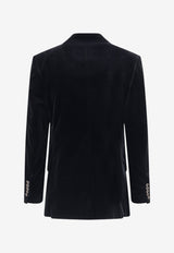Tom Ford Double-Breasted Velvet Blazer Black JLNP02CGS04NAA_BLACK_70014363