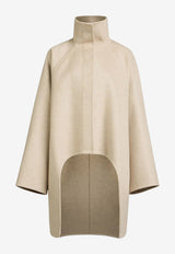 Alaïa Asymmetric Cashmere Coat Beige AA9M1207T500DWS/T_ALAIA-110