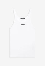 Dolce & Gabbana Logo Patch Tank Top White G8PA8TG7P3I/T_DOLCE-W0800