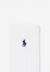 Polo Ralph Lauren Logo Ribbed Socks White 449876014003CO/T_POLOR-WN
