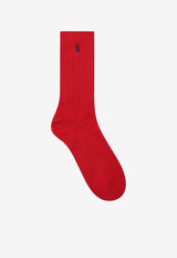 Polo Ralph Lauren Logo Ribbed Socks Red 449876014001CO/T_POLOR-BR