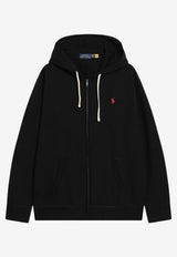 Polo Ralph Lauren Zip-Up Hooded Logo Sweatshirt Black 710813297001CO/T_POLOR-PB