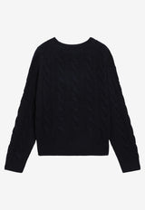 Polo Ralph Lauren Cable Knit Wool Sweater Navy 211A91216003WO/R_POLOR-HN